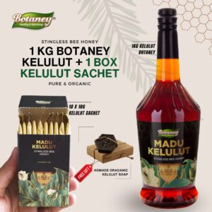 Combo Kelulut 1kg + Sachet 10x10g + Free Sabun Kelulut